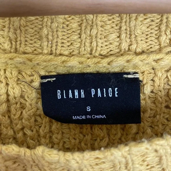 Blank Paige Oversized Striped Sweater Womens Small Muted Multicolor Colorblock - Picture 8 of 10